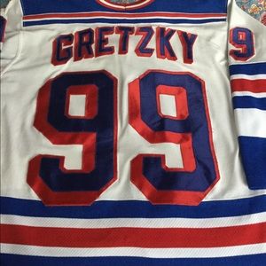 Authentic stitched Wayne Gretzsky Rangers Jersey